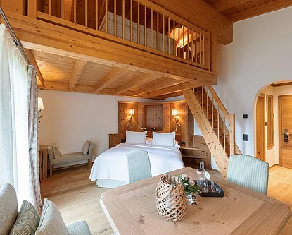 Zirbensuite im Unterschwarzachhof in Saalbach Hinterglemm
