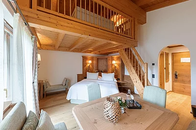 Zirbensuite im Unterschwarzachhof in Saalbach Hinterglemm