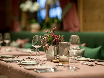 Restaurant im Hotel Unterschwarzachhof in Saalbach Hinterglemm