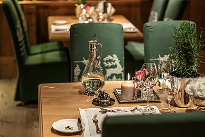 Stube Jagdzimmer im Hotel Unterschwarzachof