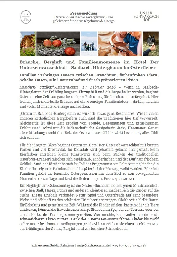 Pressemeldung Unterschwarzachhof - Titelblatt