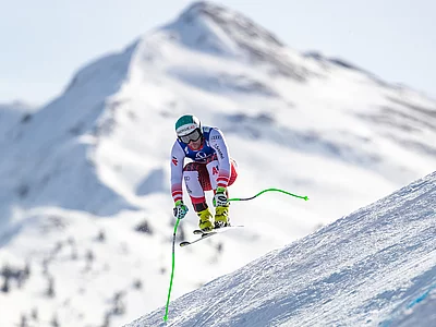 Vincent Kriechmayer beim Skirennen