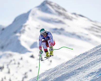 Vincent Kriechmayer beim Skirennen