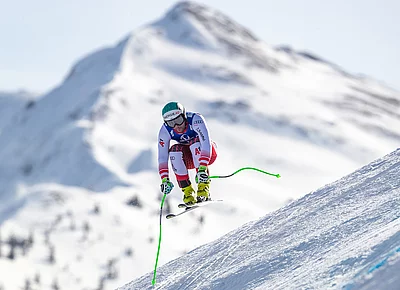 Vincent Kriechmayer beim Skirennen