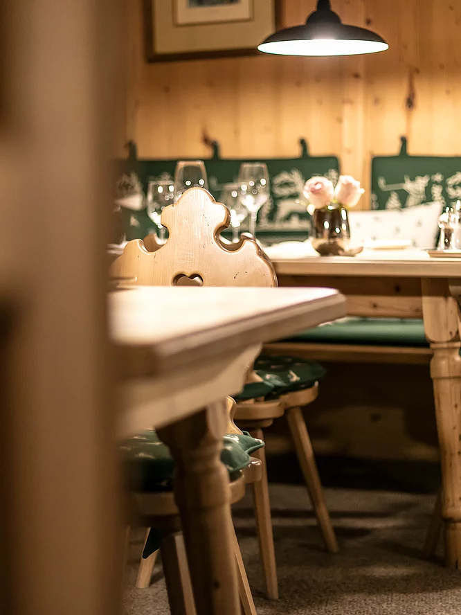 Inklusivleistungen Stube Jagdzimmer im Hotel Unterschwarzachof