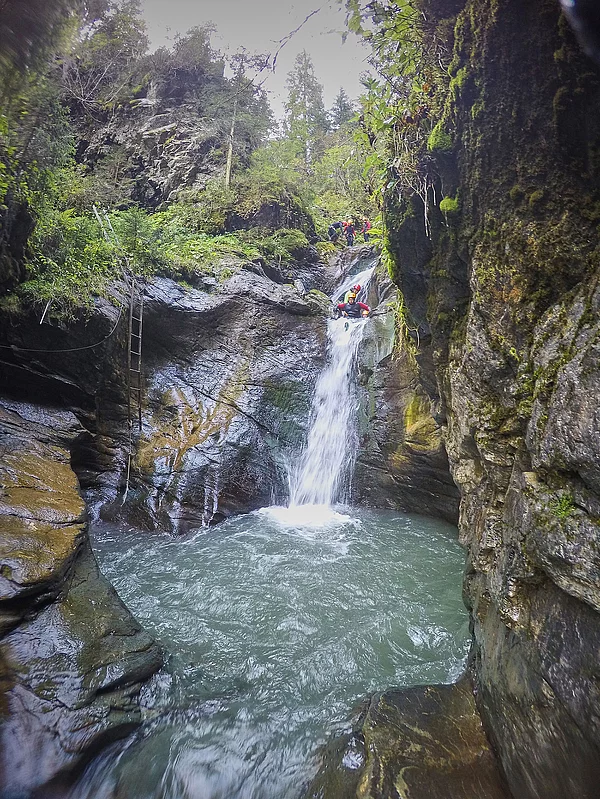 Canyoning in Saalbach Hinterglemm im Sommerurlaub