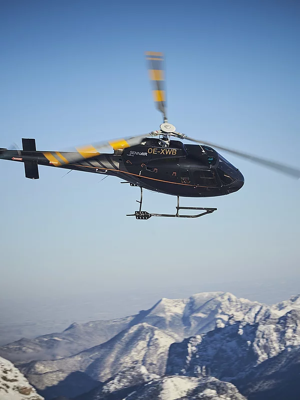 Helikopterflug Alpen Sennair