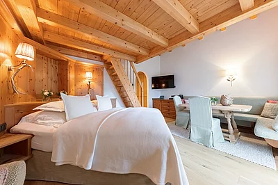 Zirbensuite im Unterschwarzachhof in Saalbach Hinterglemm